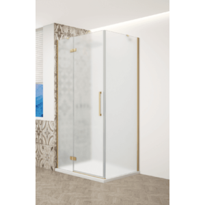 GELCO - TRINITY GOLD štvorcový kút 1000x1000 ľavý, matné sklo, GT5610-10ML-G GT5610-10ML-G vyobraziť