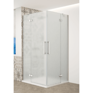 GELCO TRINITY CHROM obdĺžnikový kút 800x1200 rohový vstup, matné sklo, GT2280-12M-CH GT2280-12M-CH vyobraziť