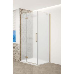 GELCO - TRINITY GOLD štvorcový kút 800x800 ľavý, matné sklo, GT5680-80ML-G GT5680-80ML-G vyobraziť