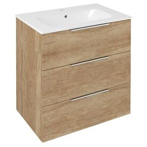 SAPHO - CIRASA umývadlová skrinka 69, 8x75x46cm, 3x zásuvka, dub Alabama CR731-2222 vyobraziť