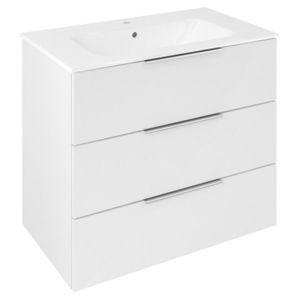 SAPHO - CIRASA umývadlová skrinka 79, 8x75x46cm, 3x zásuvka, biela lesk CR831-3030 vyobraziť