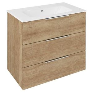 SAPHO - CIRASA umývadlová skrinka 79, 8x75x46cm, 3x zásuvka, dub Alabama CR831-2222 vyobraziť
