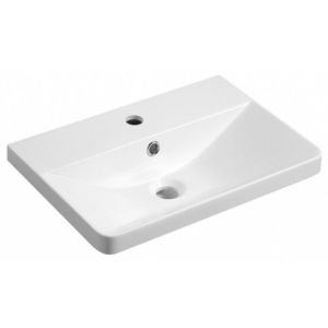 AQUALINE - SEN nábytkové umývadlo, liaty mramor, 51x35cm, biela SN510 vyobraziť