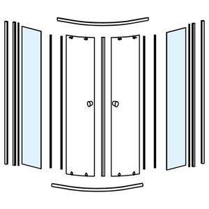 AQUALINE - Sklo pre BLS900, pevná časť NDBLS900-1 vyobraziť