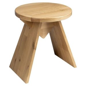 SAPHO - ASTYLE guľatá stolička priemer 36x41cm, masívne drevo prírodný dub AS420 vyobraziť