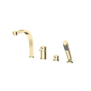 BESCO - 4 - otvorová vaňová batéria DECCO zlatá lesklá s príslušenstvom BABWD4JZ vyobraziť