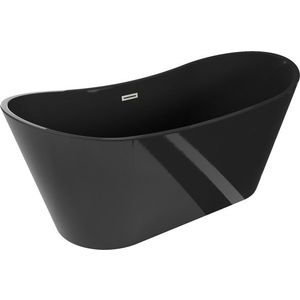 MEXEN/S - Montana vaňa voľne stojaca 170 x 80, čierna, sifón a prepad nikel kartáčovaná 52011708070-97 vyobraziť