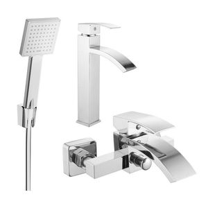 MEXEN/S - Libra R45 Set umývadlovej a vaňovej batérie s príslušenstvom, chróm 745113R45-00 vyobraziť