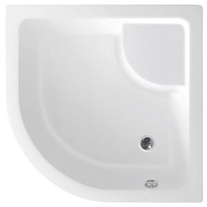 AQUALINE - Sprchová vanička akrylátová, štvrťkruh 80x80x28cm vrátane nožičiek, R550 C83 vyobraziť
