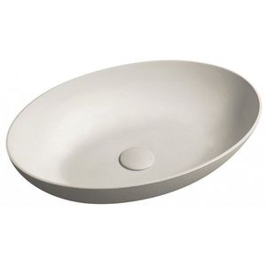 SAPHO - FORMIGO betónové umývadlo na dosku, 60x40cm, piesková mat FG214 vyobraziť