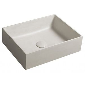 SAPHO - FORMIGO betónové umývadlo na dosku, 47, 5x36, 5cm, piesková mat FG114 vyobraziť