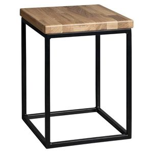 SAPHO - SKA Stolička 30x41x30cm (SKA401), čierna mat/dub SKA190 vyobraziť