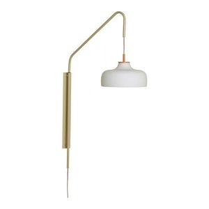 Biele/béžové nástenné svietidlo do zásuvky ø 29 cm Current – Hübsch vyobraziť