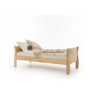 Detská posteľ z borovicového dreva s roštom 100x200 cm v prírodnej farbe Roma – Adeko vyobraziť