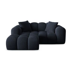 Tmavomodrá ženilková rohová pohovka (ľavý roh/s leňoškou) Treno – Cosmopolitan Design vyobraziť