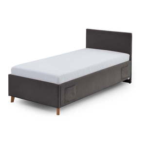 Antracitová čalúnená detská posteľ bez roštu 90x200 cm Cool – Meise Möbel vyobraziť