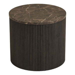 Okrúhly odkladací stolík s doskou v dekore mramoru ø 45 cm Rota – House Nordic vyobraziť