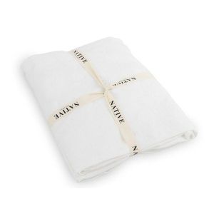 Biele ľanové obliečky na dvojlôžko 200x200 cm Blanco – Native Natural vyobraziť