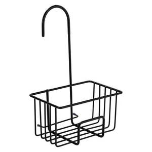 Čierna závesná kúpeľňová polička z nehrdzavejúcej ocele Milito – Wenko vyobraziť