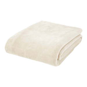 Krémová deka z mikroplyšu 130x170 cm Raschel Velvet – Catherine Lansfield vyobraziť