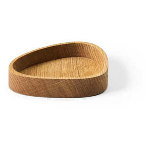 Dekoratívny drevený úložný box v prírodnej farbe 14x12, 5x3 cm Curve S – LIND DNA vyobraziť