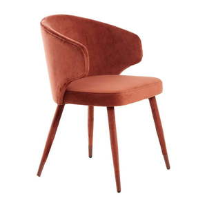 Svetločervené čalúnené jedálenské kreslá v súprave 2 ks Kosaka – Light & Living vyobraziť