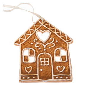 Keramická vianočná ozdoba 10 cm Gingerbread House – Dakls vyobraziť