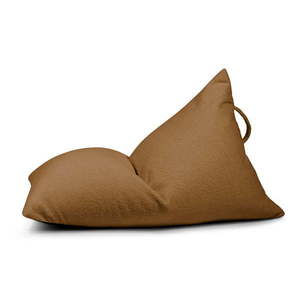 Hnedý detský sedací vak z textílie buklé Razzy – SLOWDOWN vyobraziť