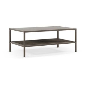 Sivý kovový konferenčný stolík 60x100 cm Fayna – Marckeric vyobraziť