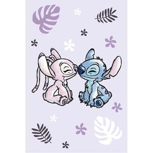 Fialová fleecová detská deka 100x150 cm Lilo a Stitch "Purple" – Jerry Fabrics vyobraziť