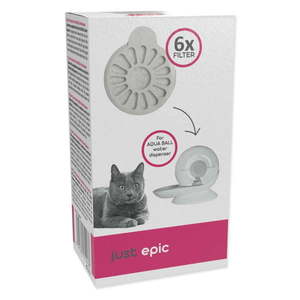 Filtre do vodnej fontány v súprave 6 ks pre mačku Epic Pet Aqua Ball – Plaček Pet Products vyobraziť