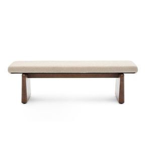 Béžová/v tmavoprírodnej farbe ženilková lavica Topaz – Kave Home vyobraziť