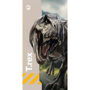 Sivá bavlnená detská osuška 70x140 cm Jurassic World "Rebirth" – Jerry Fabrics vyobraziť
