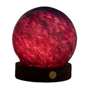 Tmavo prírodná svetelná dekorácia na USB ø 8 cm Galaxy Breeze – Gingko vyobraziť