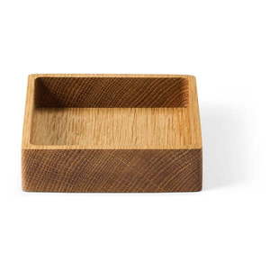 Dekoratívny drevený úložný box v prírodnej farbe 11x11x3 cm Square S – LIND DNA vyobraziť