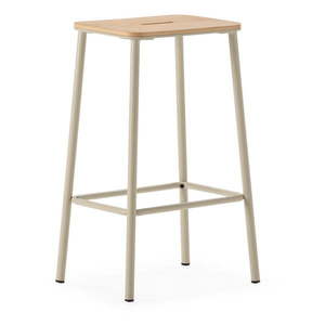 Krémovobiele barové stoličky v súprave 2 ks (výška sedadla 65 cm) Abba – Marckeric vyobraziť