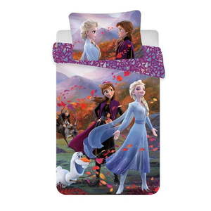 Bavlnené detské obliečky do postieľky 100x135 cm Frozen "Wind" – Jerry Fabrics vyobraziť