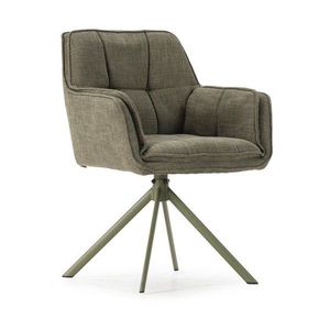 Zelené čalúnené jedálenské kreslá v súprave 2 ks Keiko – Marckeric vyobraziť