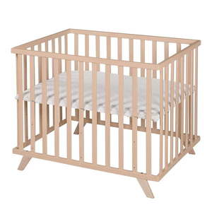 Detská ohrádka z bukového dreva s nastaviteľnou výškou 75x100 cm v prírodnej farbe Lil Planet – Roba vyobraziť