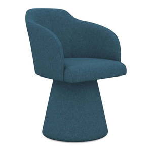 Modré čalúnené jedálenské kreslo Kanoa – Makamii vyobraziť