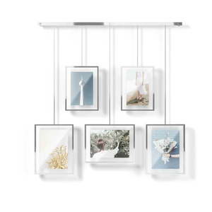 Kovové rámčeky na stenu v striebornej farbe v súprave 5 ks 66x69 cm Exhibit – Umbra vyobraziť