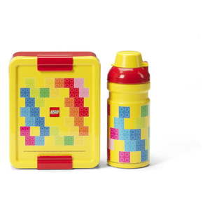 Detský desiatový box s fliaš Brick – LEGO® vyobraziť