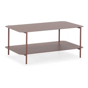 Terakotový kovový konferenčný stolík 58x90 cm Beatrix – MOME vyobraziť