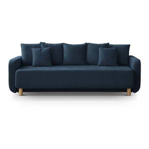 Tmavomodrá rozkladacia pohovka s úložným priestorom 231 cm Elen – Micadoni vyobraziť