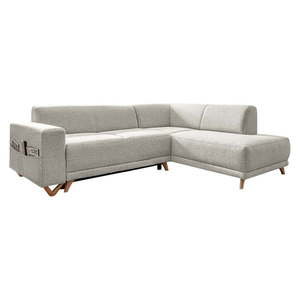 Béžová rozkladacia/s úložným priestorom rohová pohovka (pravý roh/do L) Classy Sophie – Miuform vyobraziť