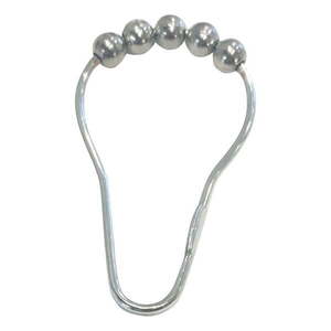 Háčiky k sprchovému závesu v súprave 12 ks v lesklej striebornej farbe 3, 5 cm Anello – Spirella vyobraziť