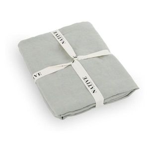 Sivozelené ľanové obliečky na dvojlôžko 200x200 cm Stone – Native Natural vyobraziť