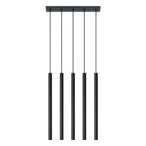 Čierne závesné svietidlo Sollux Fideus, dĺžka 45 cm vyobraziť