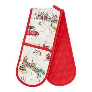 Bavlnená dvojitá kuchynská chňapka Christmas Town – Catherine Lansfield vyobraziť