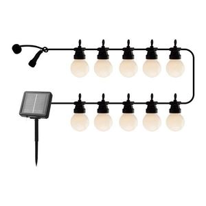 Svetelná reťaz počet žiaroviek 10 ks so solárnym panelom dĺžka 300 cm Lucas Matte – Sirius vyobraziť
